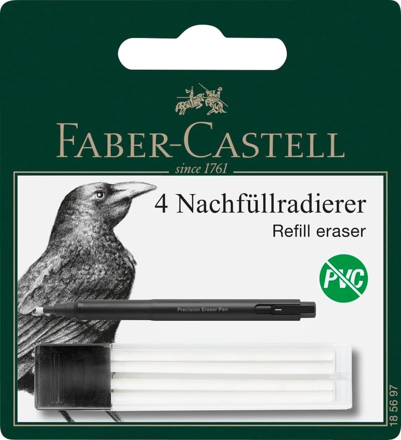 Faber-Castell Precíziós Radírgumi Toll 4 Db Utántöltő Szett