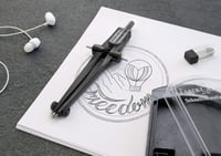Faber-Castell Stream Gyorsoldó Körző Acél Ezüst-Fekete - black, Stream 4
