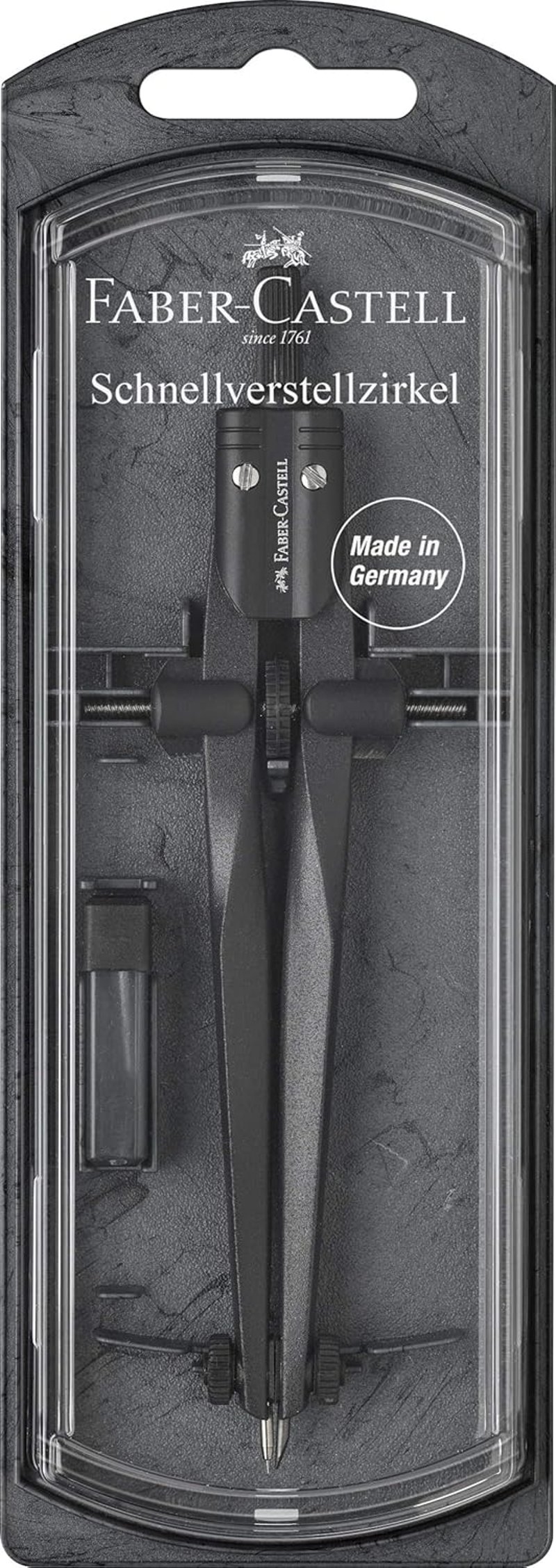Faber-Castell Stream Gyorsoldó Körző Acél Ezüst-Fekete - black, Stream