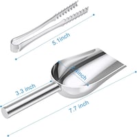FABSELLER 10 darabos rozsdamentes acél cukorcsipesz és jégcsipesz szett 9