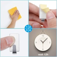 Faburo Öntapadós Kampó Szett 12 db, Erős Falra Ragasztható Horog Fürdőszobához és Konyhához - Pack of 12 6