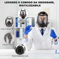 Faburo Teljes Arcmaszk Szűrővel - Gázmaszk Festéshez Hegesztéshez Csiszoláshoz 6