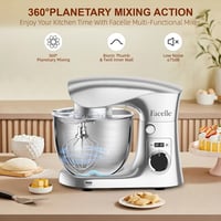 Facelle 1500W Konyhai Robotgép Dagasztógép 5,5L Tészta Keverő Csendes 6