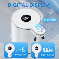 Fachixy Automata Szappan Adagoló 380ml Digitális Kijelzővel USB Töltéssel 2