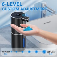 Fachixy Automata Szappan Adagoló Digitális Kijelzővel 380ml USB Töltés IPX5 Vízálló 3