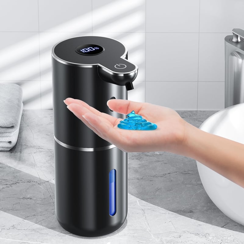 Fachixy Automata Szappan Adagoló Digitális Kijelzővel 380ml USB Töltés IPX5 Vízálló