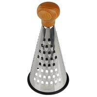 Răzătoare pentru brânză și legume din oțel inoxidabil Fackelmann 31036, cu mâner din lemn certificat FSC, 24 x 12 cm 1