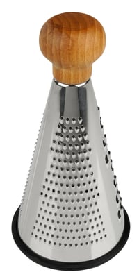 Răzătoare pentru brânză și legume din oțel inoxidabil Fackelmann 31036, cu mâner din lemn certificat FSC, 24 x 12 cm 2