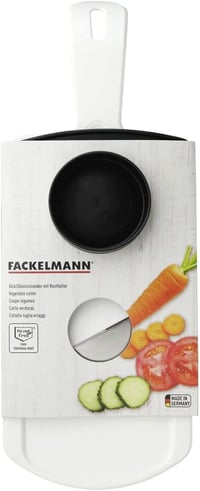 Fackelmann állítható zöldségvágó szeletelő rozsdamentes acél késsel fehér/fekete - Single 4