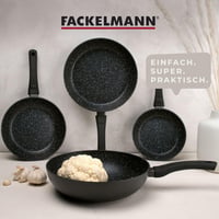 Panvica Fackelmann Marble 20 cm, nepriľnavá indukčná panvica z 90 % recyklovaného hliníka, s ergonomickou plastovou rukoväťou, antracitová/biela 9
