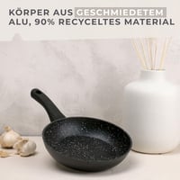 Panvica Fackelmann Marble 20 cm, nepriľnavá indukčná panvica z 90 % recyklovaného hliníka, s ergonomickou plastovou rukoväťou, antracitová/biela 4