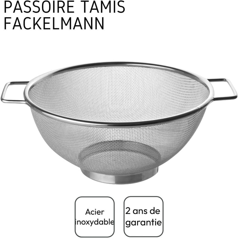 Fackelmann rozsdamentes szűrő 26 cm finom hálóval - Ø 26 cm, Single