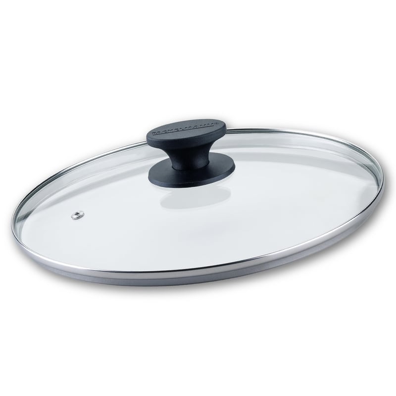 Fackelmann Shadow Black stakleni poklopac za tavu, s ručkom od vatrostalnog bakelita - 28 cm