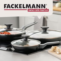Fackelmann üveg fedő 28 cm fekete bakelittel 7