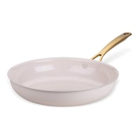 Tigaie Fackelmann x Pamela Reif 28 cm - Aluminiu reciclat cu înveliș ceramic fără PFAS, bej pastel, pentru toate plitele 1