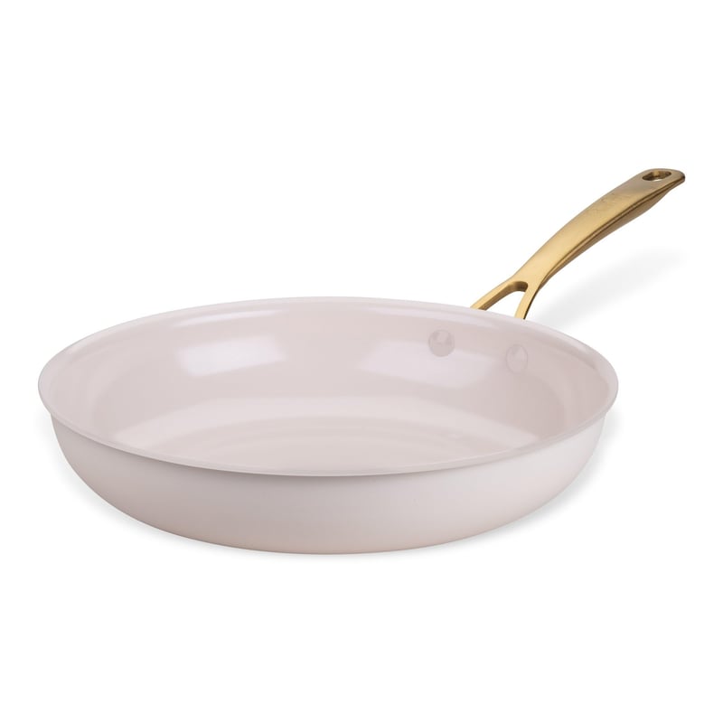 Tigaie Fackelmann x Pamela Reif 28 cm - Aluminiu reciclat cu înveliș ceramic fără PFAS, bej pastel, pentru toate plitele
