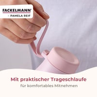 Fackelmann x Pamela Reif termo boca 550 ml – Dvostruka stijenka od nehrđajućeg čelika sa silikonskom izolacijom za tople i hladne napitke, nepropusna 5