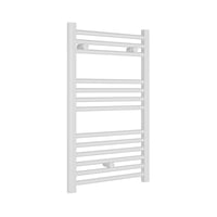Facula Ocean fehér vizes törölközőmelegítő radiátor 803x500 mm, 3 tartóval és légtelenítővel, 3x1/2 csatlakozással 2