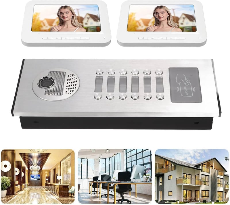 7 colos HD WiFi videó kaputelefon rendszer, biztonságos lakásinterfonnal