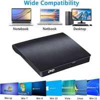 BEVA USB 3.0 és Type-C külső CD/DVD író-olvasó, hordozható - bontott 5