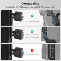 SmallRig univerzális oldalsó kameramarkolat, állítható, 1/4" és 3/8" csavarral 2