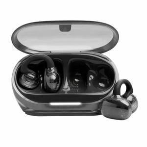 JBL Soundgear Clips slušalice otvorenog dizajna u boji Ghost Black – SonicArc dizajn, 32 — USB kabel nije uključen (stanje: vidi 2. sliku)