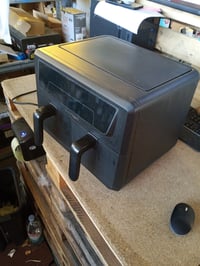 Cuisinart AFD100BLE XXL friteza na vrući zrak s dvije komore — neispravna, djelomično radi: lijeva ladica nije prepoznata (stanje: vidi 2. sliku) 4