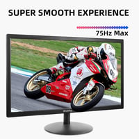 Wstirhy 22" Full HD Monitor - 75Hz LED Képernyő, 1920x1080 Felbontás, 5ms Válaszidő, HDMI/VGA Csatlakozás, Vékony Keret, Fekete Számítógép K 3