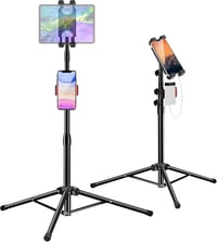iPad és tablet állvány, állítható magasságú, 2 tartóval, 4.7-13" készülékekhez 1