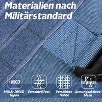 Rabbitgoo Taktikai Kutyahám Nagy Kutyáknak - Kék, L Méret, Molle Rendszerű 4
