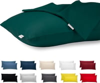 Prémium pamut szatén párnahuzat 40x80 cm, 2 db-os szett, hipoallergén, ágyi/kanapé díszpárna huzat rejtett cipzárral 1