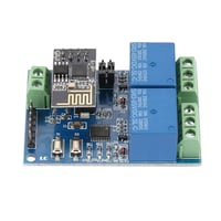 Fafeicy ESP8266 Kétcsatornás WiFi Relé Modul - 5V IOT Okosotthon Vezérlő, Távoli Kapcsoló Mobilalkalmazással, 59x40mm 6