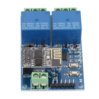 Fafeicy ESP8266 Kétcsatornás WiFi Relé Modul - 5V IOT Okosotthon Vezérlő, Távoli Kapcsoló Mobilalkalmazással, 59x40mm 2