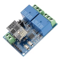 Fafeicy ESP8266 Kétcsatornás WiFi Relé Modul - 5V IOT Okosotthon Vezérlő, Távoli Kapcsoló Mobilalkalmazással, 59x40mm 4