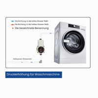Fafeicy IP64 pumpa za povećanje tlaka vode 100-200W, 25-35 L/min, automatski motor bez četkica s 3 brzine, za slavine, WC, tuševe, bojlere, EU utikač 4
