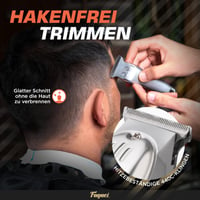 Trimmer Profesional de Tuns pentru Bărbați Fagaci, Lamă în formă de T pentru Linii Precise, Conturare Detaliată 2
