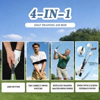 FAIREDEAR Trener za golf swing, pomagalo za vježbanje hvata za dešnjake s povratnom informacijom u obliku klika, sklopivo za unutarnju i vanjsku upotrebu 2