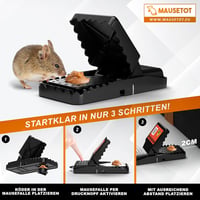 Fairfield Egércsapda Készlet [8 db] - Állatbarát Ütőmechanizmus + Nem Mérgező Csalétek - Újrahasználható Egérfogó Otthonra és Kertbe 4