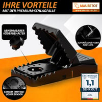 Fairfield Egércsapda Készlet [8 db] - Állatbarát Ütőmechanizmus + Nem Mérgező Csalétek - Újrahasználható Egérfogó Otthonra és Kertbe 6