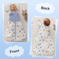 Fairy Baby 1.5 TOG Hálózsák Újszülött Kék 18-36 Hó Dupla Cipzár Pamut 4