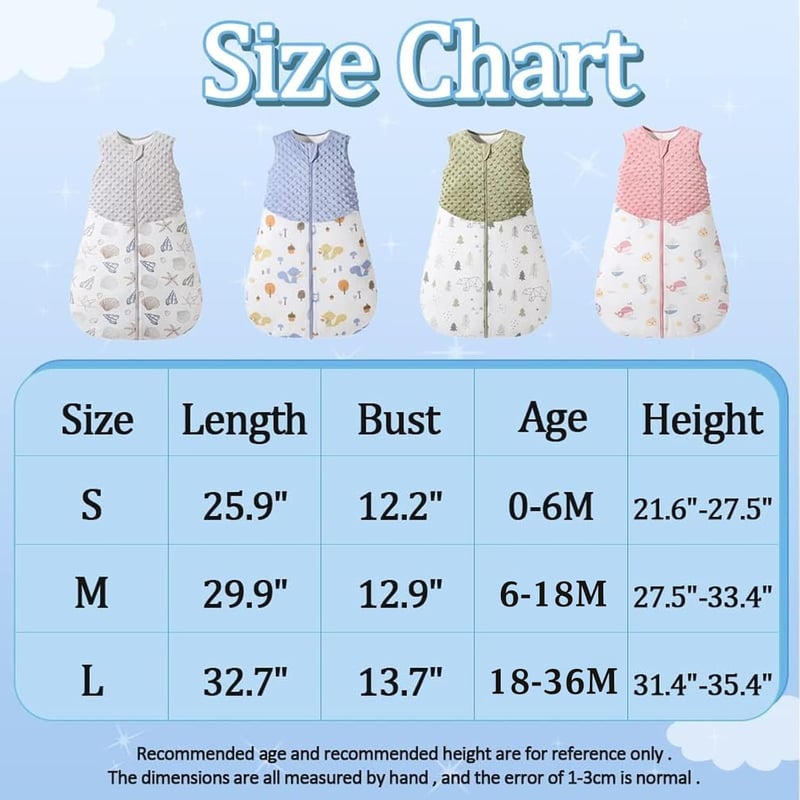 Fairy Baby 1.5 Tog Pamut Hálózsák 84 cm Fiúknak és Lányoknak