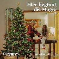 Umelý vianočný stromček FairyTrees Nordmann so stojanom, zelené PVC, 180 cm, FT14/FT15 2