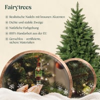 Umelý vianočný stromček FairyTrees Nordmann so stojanom, zelené PVC, 180 cm, FT14/FT15 4