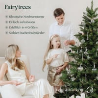 Umelý vianočný stromček FairyTrees Nordmann so stojanom, zelené PVC, 180 cm, FT14/FT15 5