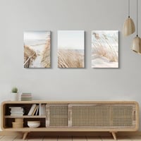 FajerminArt set 3 tablouri canvas mari, înrămate, peisaj marin și zăpadă, decor de perete modern, boho, botanic, 40 x 60 x 3 cm, pentru living și dormitor 4