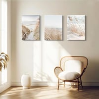 FajerminArt set 3 tablouri canvas mari, înrămate, peisaj marin și zăpadă, decor de perete modern, boho, botanic, 40 x 60 x 3 cm, pentru living și dormitor 5
