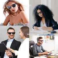 Ochelari cu orificii FaJoek, ochelari Pinhole, cu brațe pliabile, ochelari pentru antrenamentul și relaxarea ochilor, negri 5