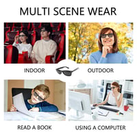 Ochelari cu orificii FaJoek, ochelari Pinhole, cu brațe pliabile, ochelari pentru antrenamentul și relaxarea ochilor, negri 7