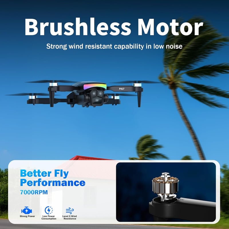 FAKJANK 1080P kamerás FPV dron LED világítással, WiFi, magasságtartás, kezdőknek