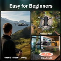 FAKJANK 1080P kamerás FPV dron LED világítással, WiFi, magasságtartás, kezdőknek 4